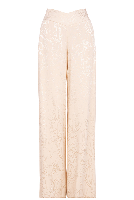 Ženske pantalone širokih nogavica u cvetnom dezenu Tiffany Production