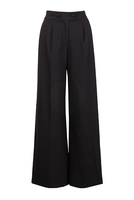 Ženske pantalone širokih nogavica sa ušicima Tiffany Production