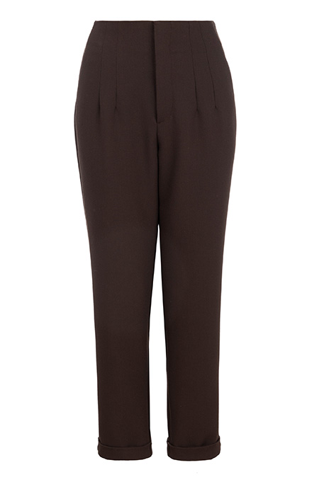 Tiffany Production Ženske pantalone ravnog kroja i visokog struka