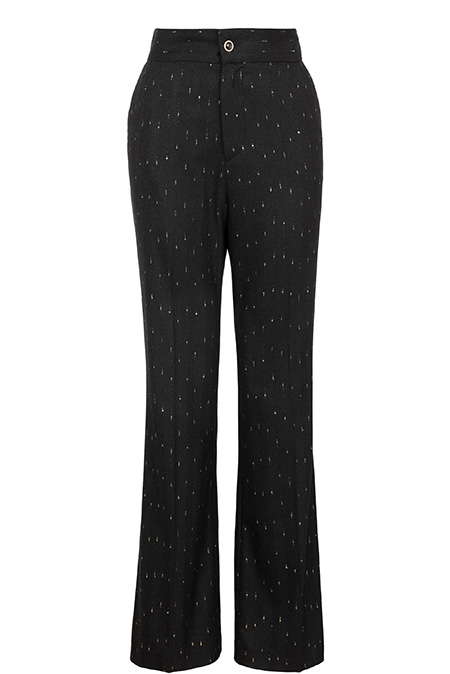 Ženske zvonaste pantalone sa svetlucavim nitima Tiffany Production