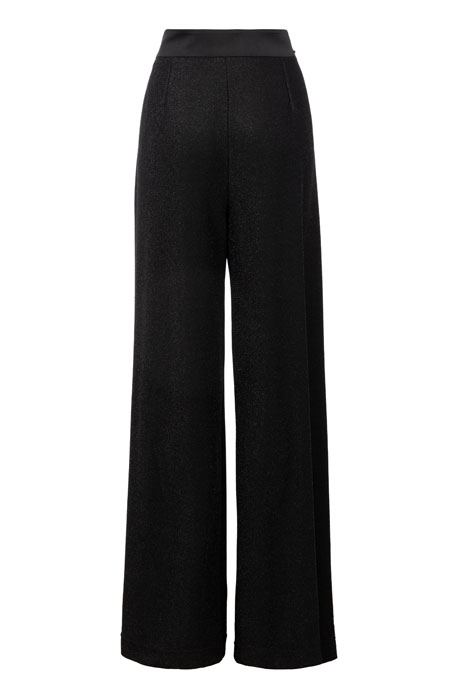 Pantalone širokih nogavica sa satenskim pojasom Tiffany Production