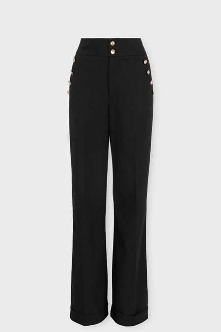 Elegantne pantalone širokog kroja Tiffany Production