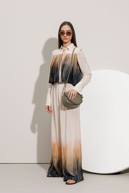 Tiffany Production Pantalone širokih nogavica sa ombre efektom