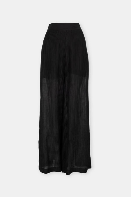 Široke pantalone sa plisiranim efektom Tiffany Production