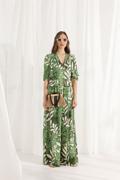 Tiffany Production Palazzo pantalone sa floralnim dezenom
