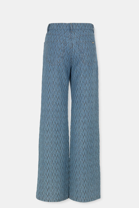 Farmerke širokih nogavica sa teksturom Tiffany Production