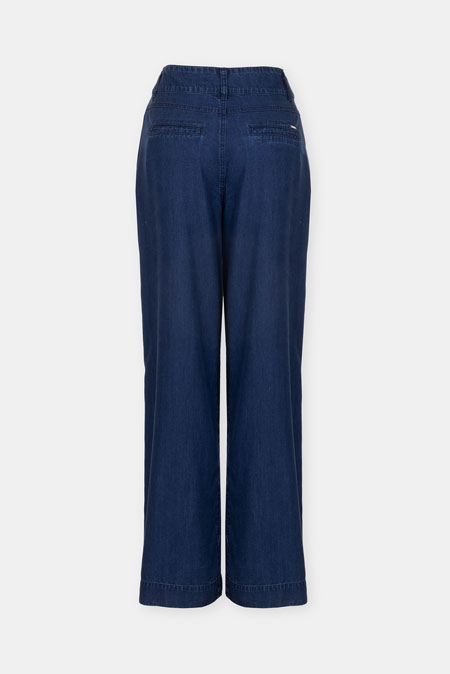 Tencel pantalone širokog kroja u denim stilu Tiffany Production