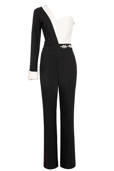 Elegantni kombinezon u kontrastnim bojama Tiffany Production