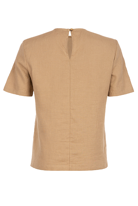 Bluza kratkih rukava od 100% lana Tiffany Production