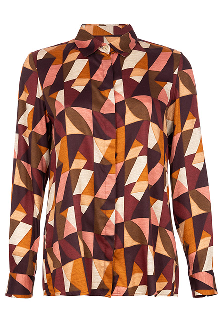 Ženska bluza dugih rukava sa kragnom Tiffany Production