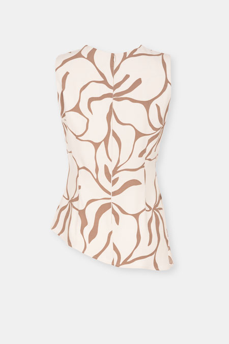 Bluza bez rukava sa cvetnim dezenom Tiffany Production