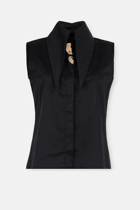 Košulja bez rukava sa naglašenom kragnom Tiffany Production