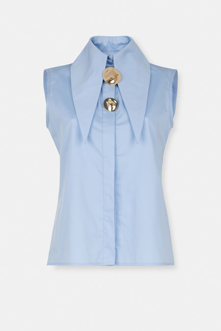 Tiffany Production Košulja bez rukava sa naglašenom kragnom