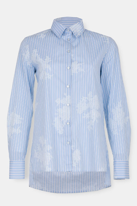 Košulja sa prugama i cvetnim dezenom Tiffany Production