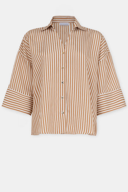Tiffany Production Oversize prugasta košulja