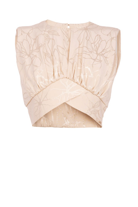 Kratki top cvetnog dezena Tiffany Production