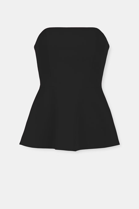 Tiffany Production Top bez bretela sa naglašenim strukom