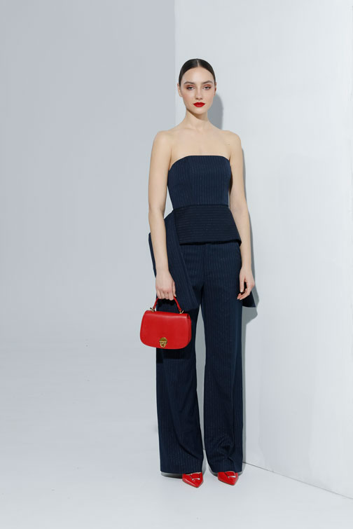 Elegantni top sa lame prugama Tiffany Production