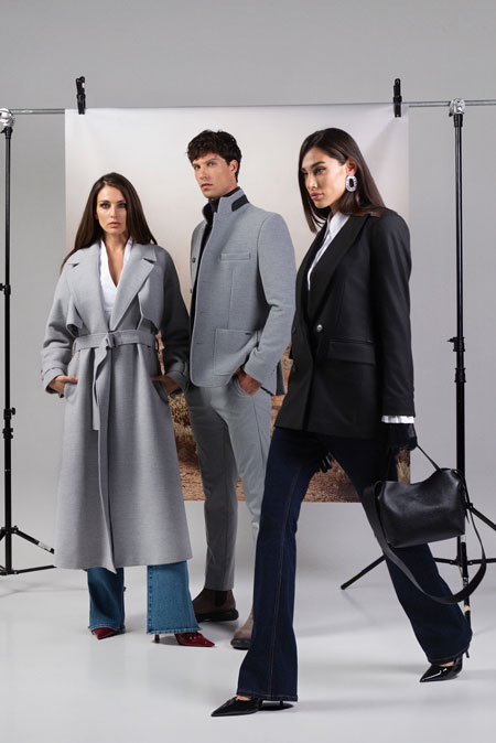 Moderni ženski midi kaput sa kaišem  Tiffany Production