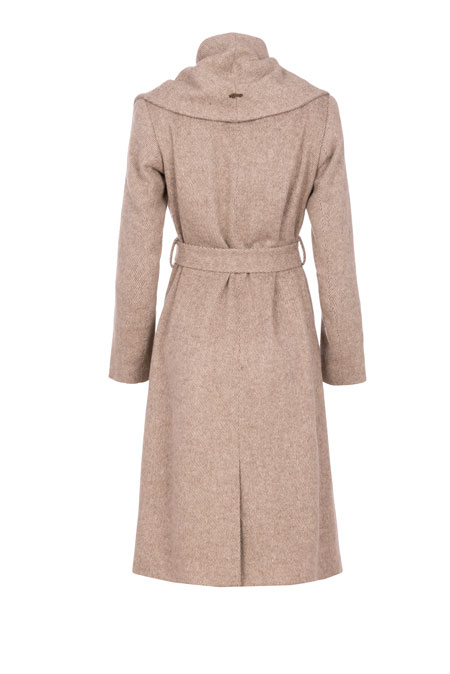 Ženski kaput sa naglašenom kragnom i pojasom Tiffany Production