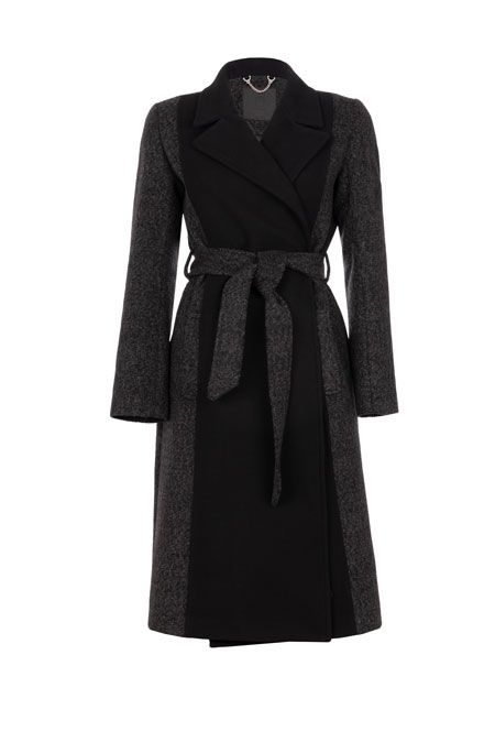 Tiffany Production Ženski kaput sa kontrastnim prednjim delom