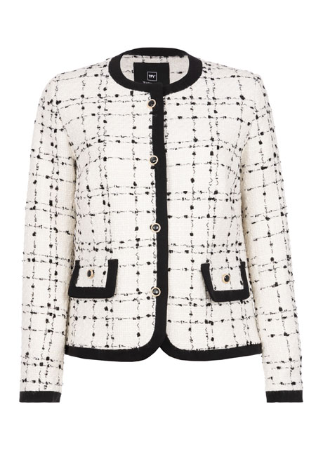 Ženski sako od buklea sa imitacijom džepova Tiffany Production