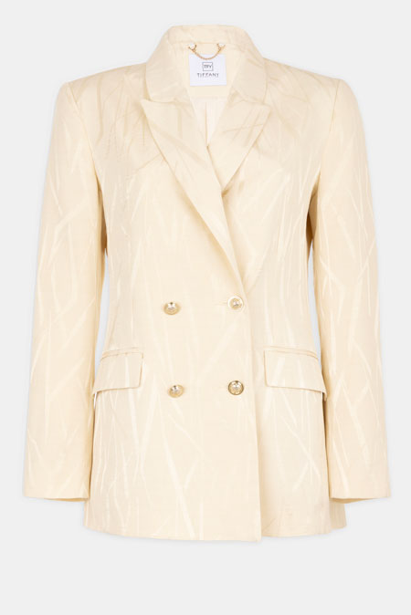 Zlatni sako na dvoredno kopčanje Tiffany Production