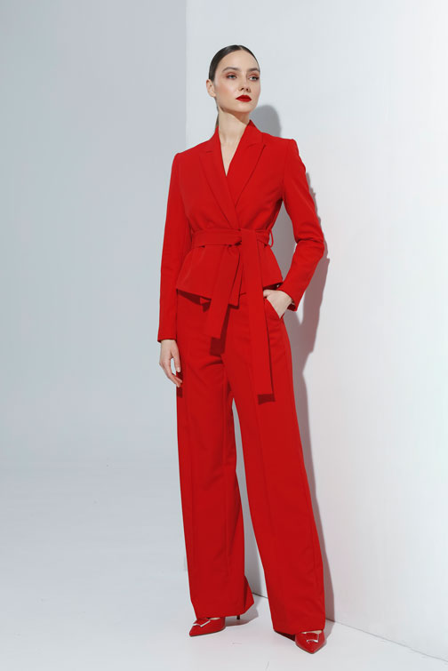 Sako sa pojasom na vezivanje Tiffany Production