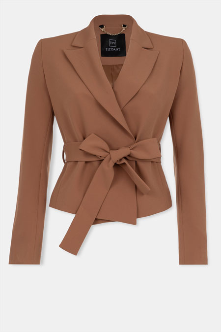 Sako sa pojasom na vezivanje Tiffany Production
