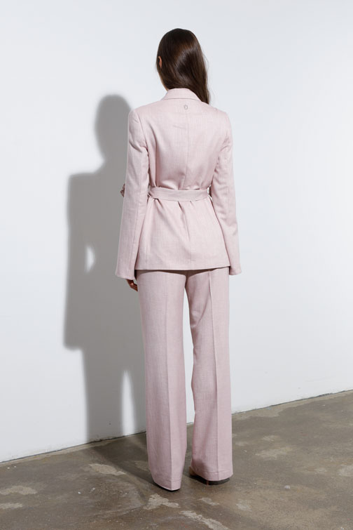 Elegantni sako sa vezivanjem u struku Tiffany Production