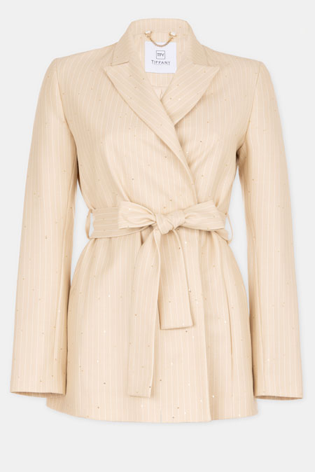 Elegantni sako sa prugama i svetlucavim detaljima Tiffany Production