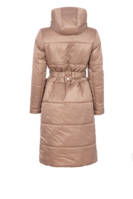 Ženska midi jakna sa kapuljačom i kaišem Tiffany Production