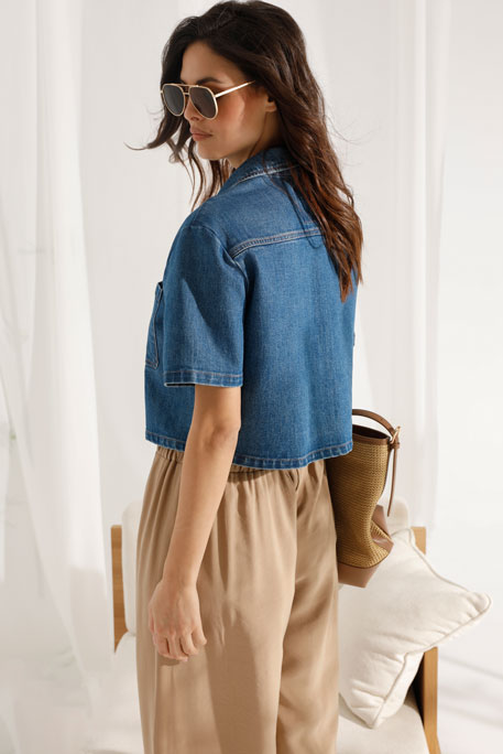 Teksas jakna kratkih rukava Tiffany Production