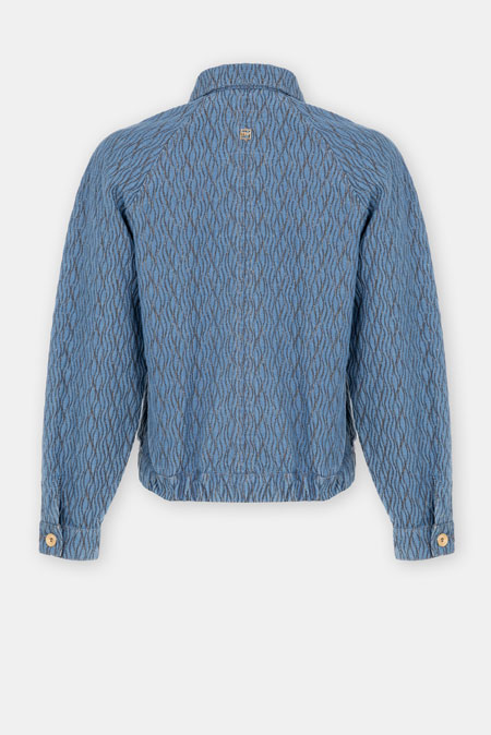 Teksas jakna sa teksturom i rajsferšlusom Tiffany Production