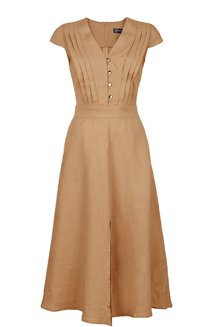 Tiffany Production Midi haljina od lana