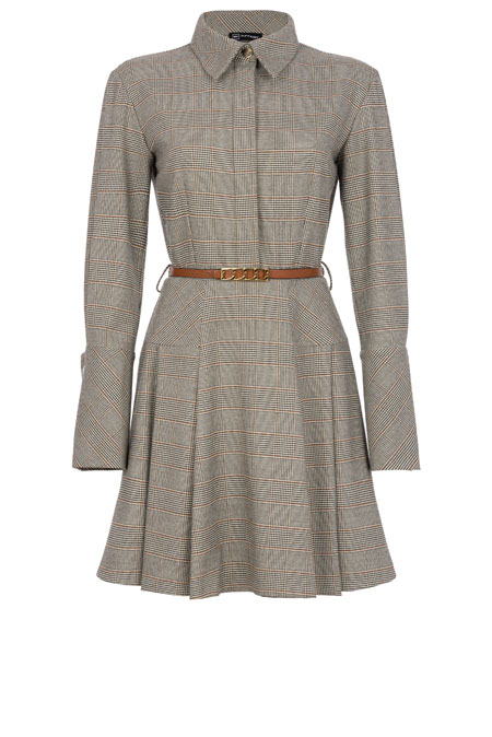 Tiffany Production Karirana mini haljina sa naglašenim strukom