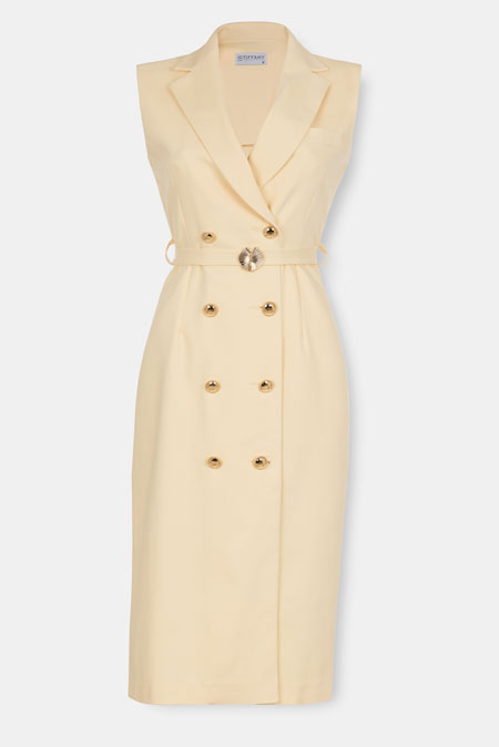 Midi haljina sa dvorednim kopčanjem Tiffany Production