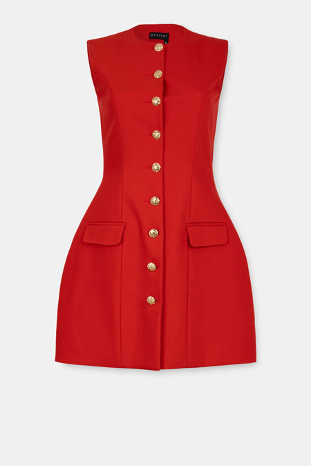 Tiffany Production Strukirana mini haljina bez rukava