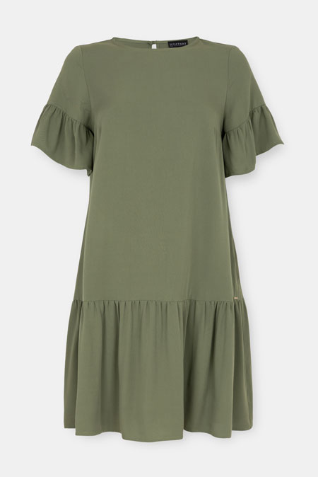 Kratka lepršava haljina sa karnerima Tiffany Production