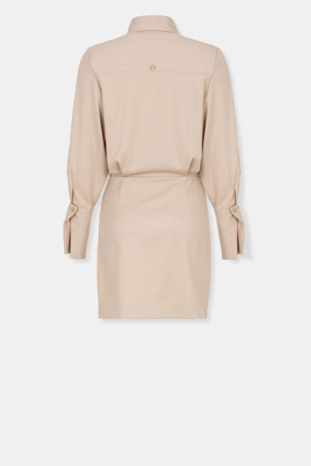 Mini košulja-haljina sa diskretnim prugama Tiffany Production