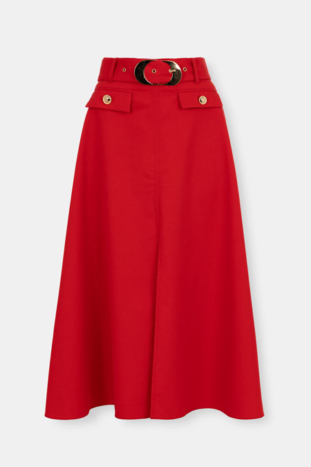 Suknja sa kaišem i zlatnim detaljima Tiffany Production