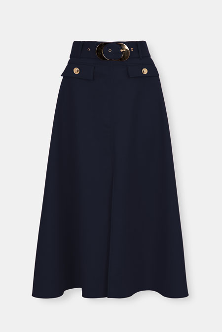 Suknja sa kaišem i zlatnim detaljima Tiffany Production