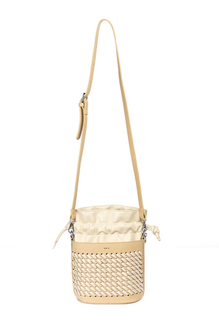 Bucket torba sa pletenim efektom Tiffany Production