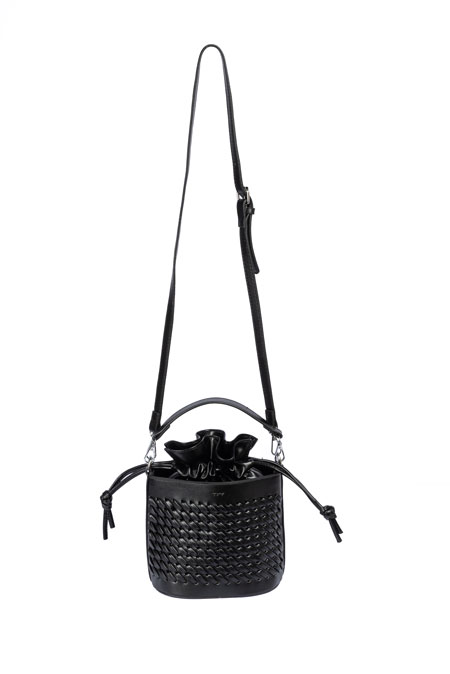 Bucket torba sa pletenim efektom Tiffany Production