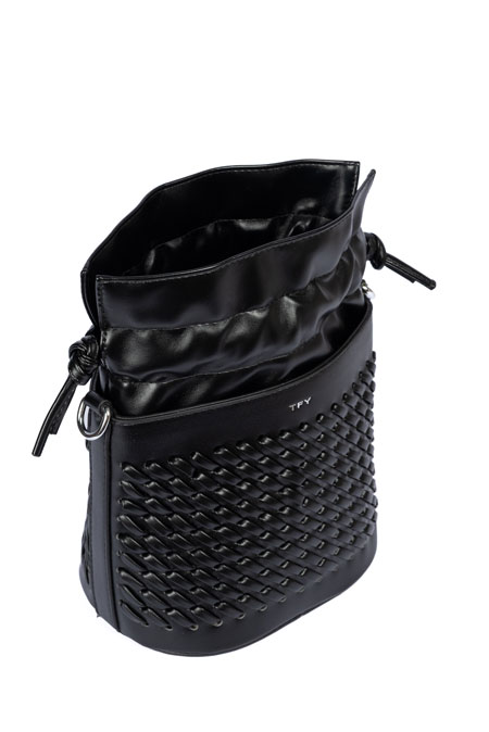 Bucket torba sa pletenim efektom Tiffany Production