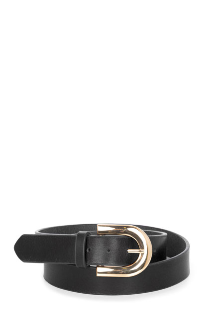 Ženski kožni kaiš sa ovalnom metalnom kopčom Tiffany Production