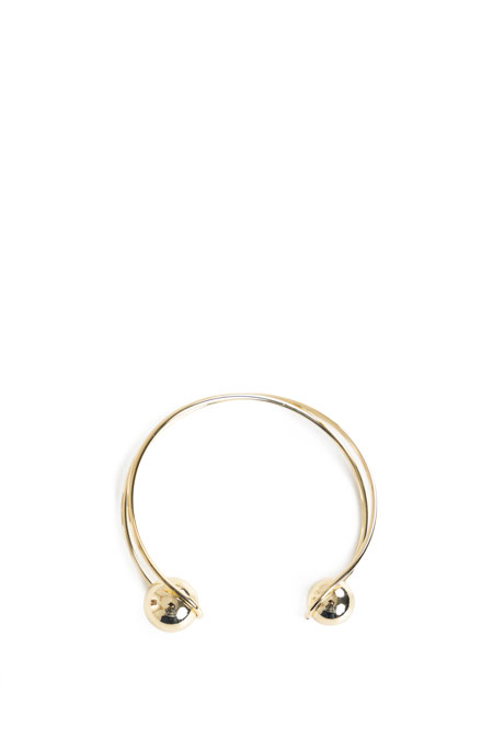Polu otvorena metalna narukvica u boji zlata Tiffany Production
