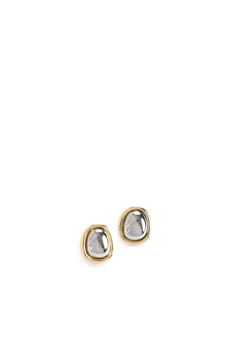 Okrugle minđuše u kombinaciji zlata i srebra Tiffany Production