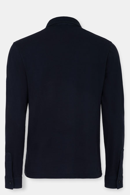 Teget polo majica dugih rukava Tiffany Production