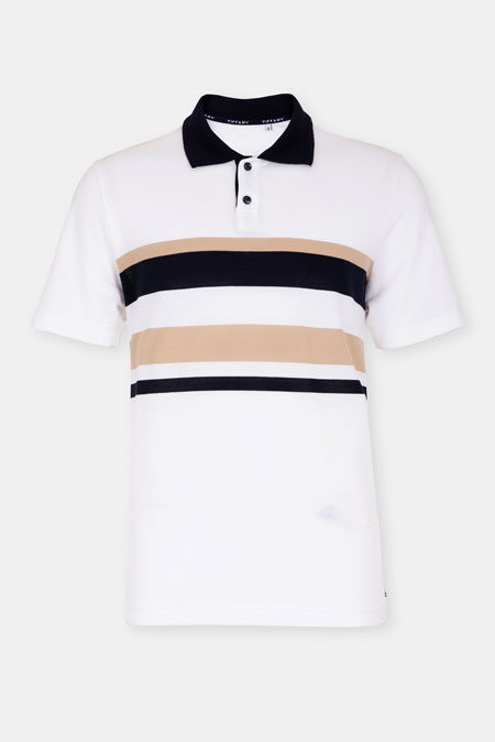 Tiffany Production Polo majica s prugastim detaljima